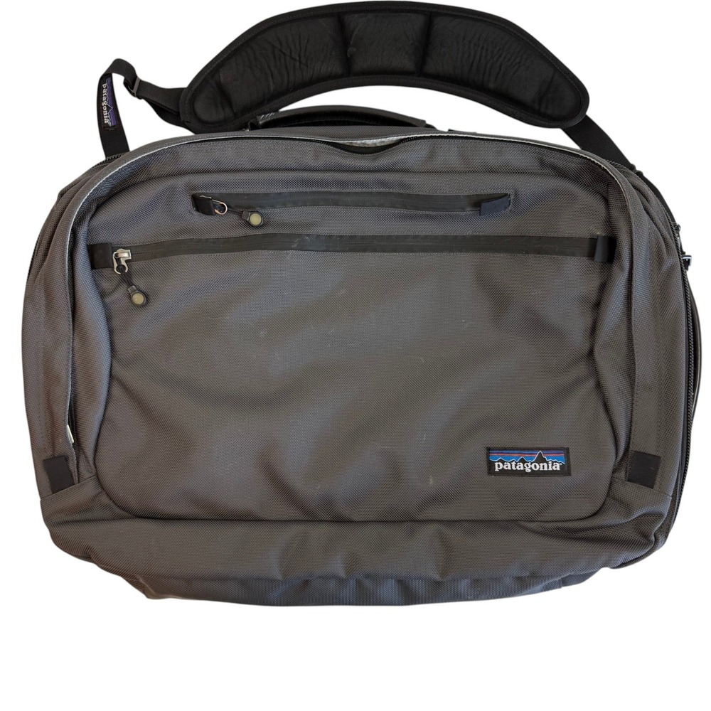 Patagonia MLC 3 Way Convertible Travel Backpack Messenger Carry On Bag Gray